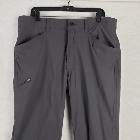 Orvis 36x32 Water Repellant Golf Trouser Pants Charcoal Gray Comfort Stretch - Picture 2 of 13